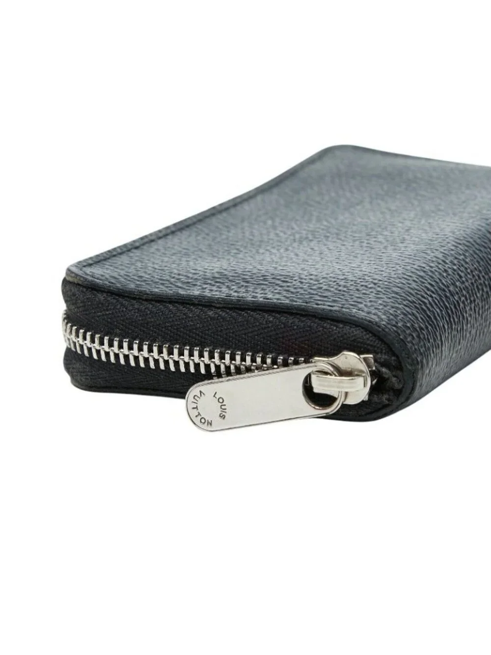 Louis Vuitton Damier Graphite Zippy Coin Purse Black Leather